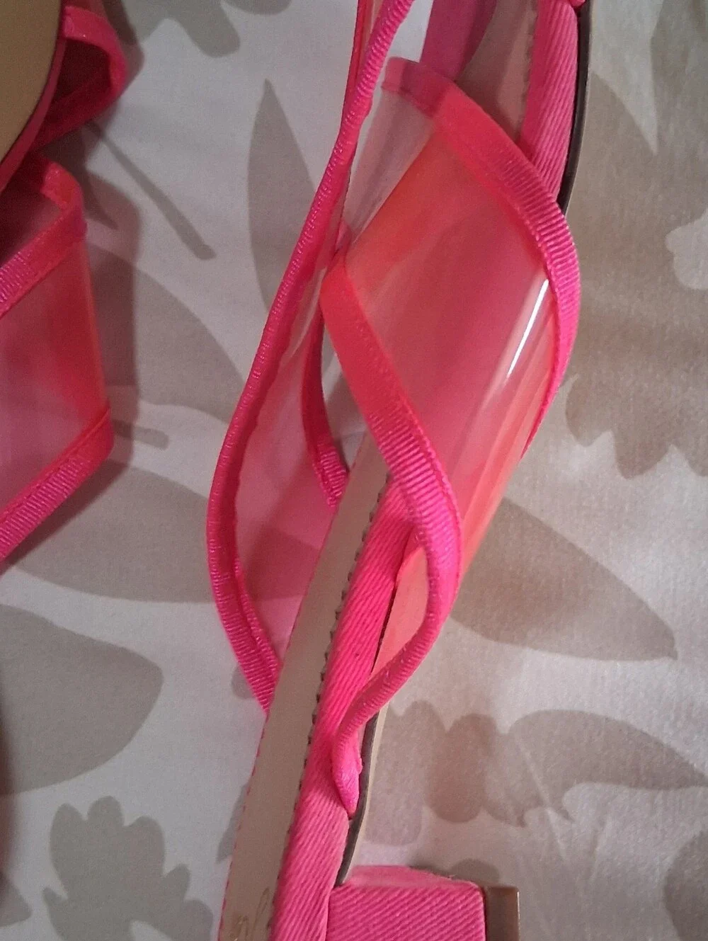 J Crew Hot Pink Slide Sandals S, 7.5 US
